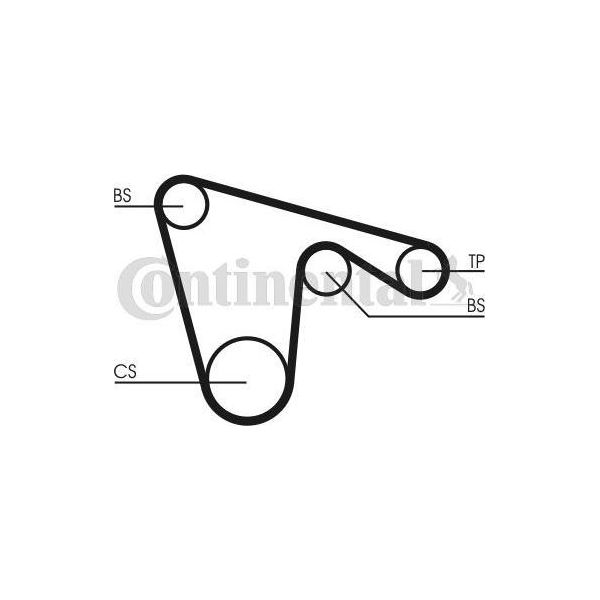 Continental Ctam CT970 Cinghia Dentata Oe 60620887 Compatibile Con Alf. 145, Alf. 146, Alf. 147, Alf. 155, Alf. 156, Alf. 166, Alf. Gt, Alf. Gtv, Spider, Coupé, Dedra, Delta, Lybra-image