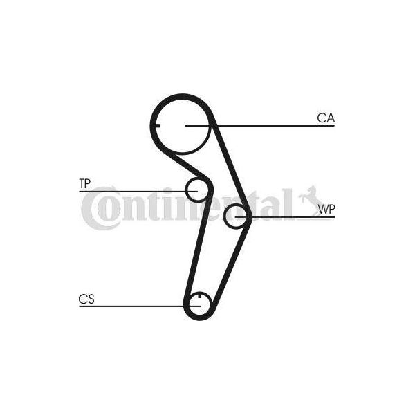 Continental Ctam CT1048K1 Kit Cinghia Dentata Oe Compatibile Con Carisma, Space Star-image
