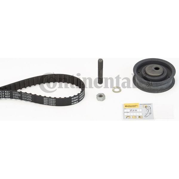 Continental Ctam CT637K1 Kit Cinghia Dentata Oe 6K0198002 Compatibile Con Cordoba, Ibiza, Inca, Toledo, Caddy, Golf Iii, Golf Iv, Passat 35I, Polo 6V, Transporter Iv, Vento-image