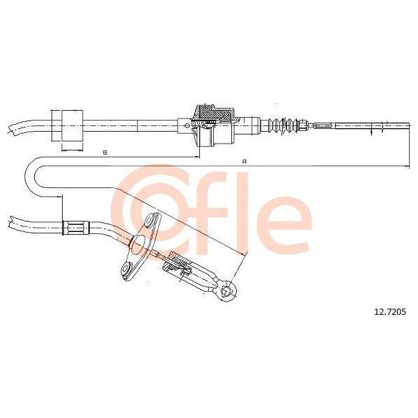 Cofle 12.7205 Cavo, Comando Frizione Oe 46781018 Compatibile Con Strada, Palio-image