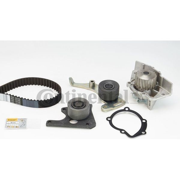 Continental Ctam CT1061WP1 Pompa Acqua + Kit Cinghia Dentata Oe Compatibile Con Jumper, Jumpy, Xantia, 406, 806, Boxer, Expert, J5, Partner, 306, 205, Lantra, Ulysse, Scudo, Ducato, Zx, Xsara, Evasion, C15, Berlingo-image