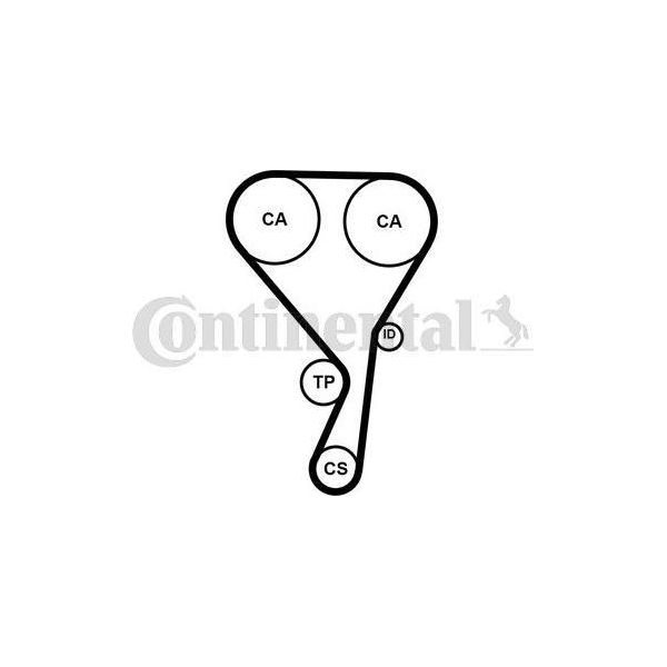 Continental Ctam CT1215K1 Set Cinghia Dentata Oe 31359937 Compatibile Con S60, S80, S90, V40, V60, V70, V90, XC40, XC60, XC70, XC90-image