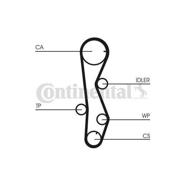 Continental Ctam CT1099WP1 Pompa Acqua + Kit Cinghia Dentata Oe Compatibile Con Elantra, Grandeur, I30, Santa Fe, Sonata, Trajet, Tucson, Carens, Ceed, Cerato, Magentis, Proceed, Sportage-image