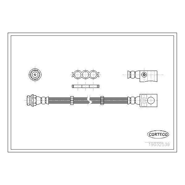 Corteco 19032539 Tubo Freno Oe 52007562 Compatibile Con Cherokee-image