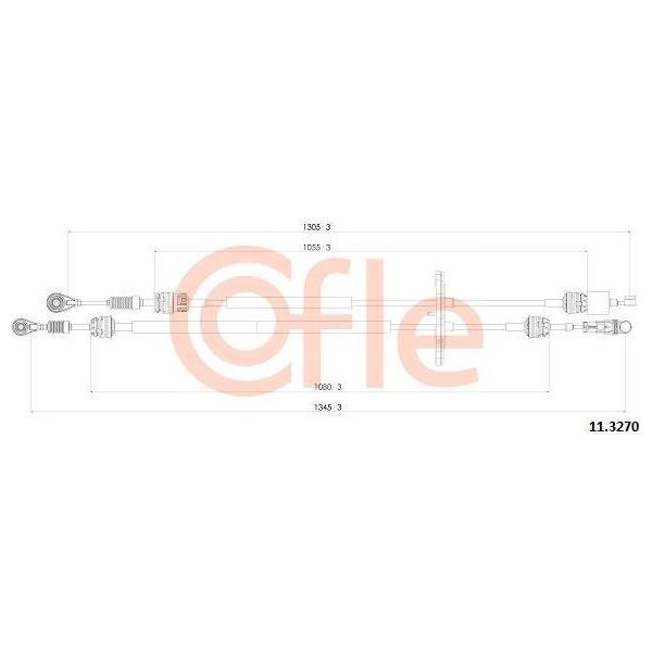 Cofle 11.3270 Cavo, Cambio Manuale Oe 55255709 Compatibile Con Qubo, Fiorino-image