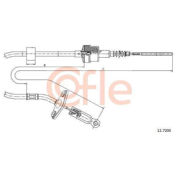 Cofle 12.7200 Cavo, Comando Frizione Oe 46781011 Compatibile Con Strada, Palio-image