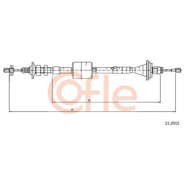 Cofle 11.2912 Cavo, Comando Frizione Oe 6025103090 Compatibile Con Espace-image