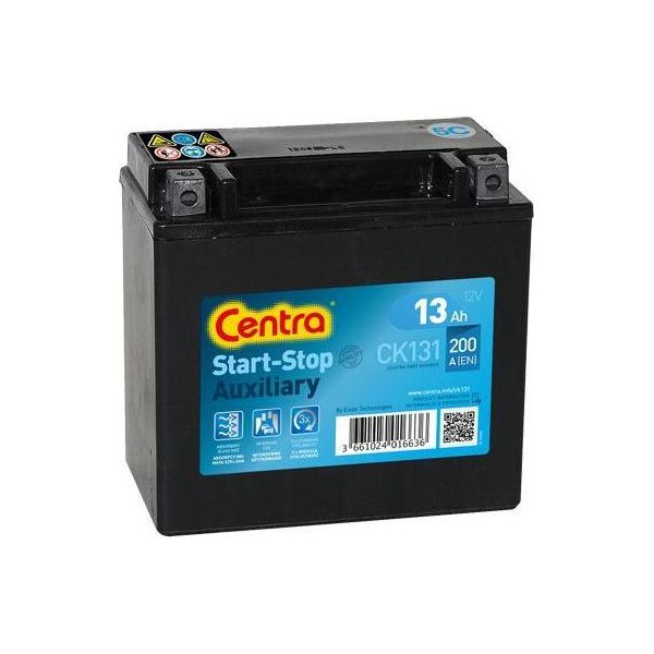 Batteria Di Avviamento Centra CK131 Start-Stop Oe 61217586977 Compatibile Con A5 8T, A5 8F, A6 4F, A7 4G, Q5, Q7, Serie 5 F10, Serie 5 G30, Serie 5 F07, Serie 5 F11, Serie 5 G31, Serie 6 F12, Serie 6 F13, Serie 6 F06, Serie 6 G32, Serie 7 F01, Serie 7 G11, I3, X3, X5, X6, Classe A, Classe B, Classe C, Cla, Cls, Classe E, Classe Gl, Classe Gla, Glc, Gle, Classe Glk, Classe M, Classe S, Sl, Slc, Spr-image