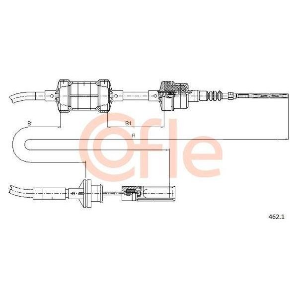 Cofle 462.1 Cavo, Azionamento Frizione Oe 46453539 Compatibile Con Marea, Bravo, Brava-image