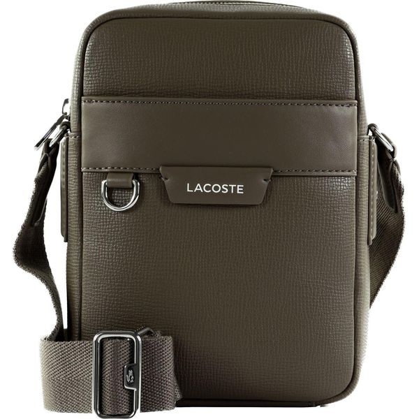 Lacoste Borsa A Tracolla Vertical Camera Bag Morel Grigio Talpa-image