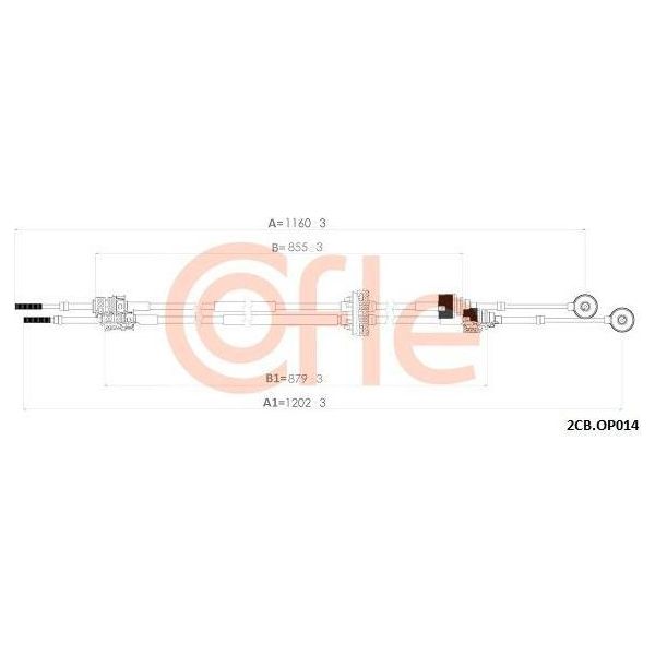 Cofle 92.2CB.OP014 Cavo, Cambio Manuale Oe 55488642 Compatibile Con Insignia-image