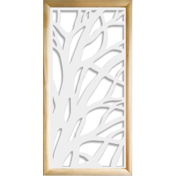 Alberi - Moduli Decorativi In Legno E Pvc 47X94 Cm Bianco-image
