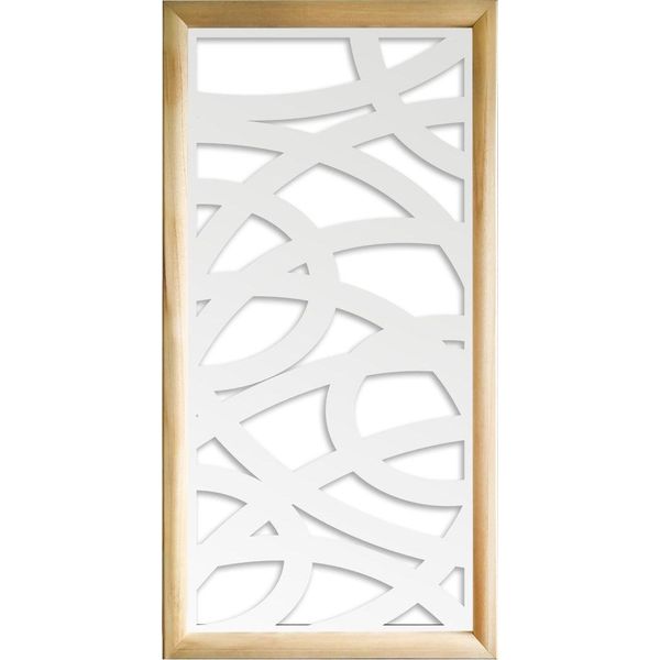 Concentric - Moduli Decorativi In Legno E Pvc 47X94 Cm Bianco-image