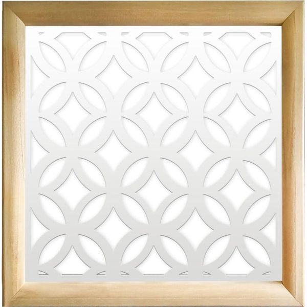 Eclectic - Moduli Decorativi In Legno E Pvc 98X98 Cm Bianco-image