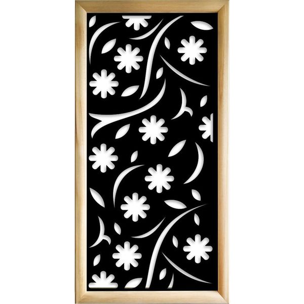 Autumn - Moduli Decorativi In Legno E Pvc 47X94 Cm Nero-image