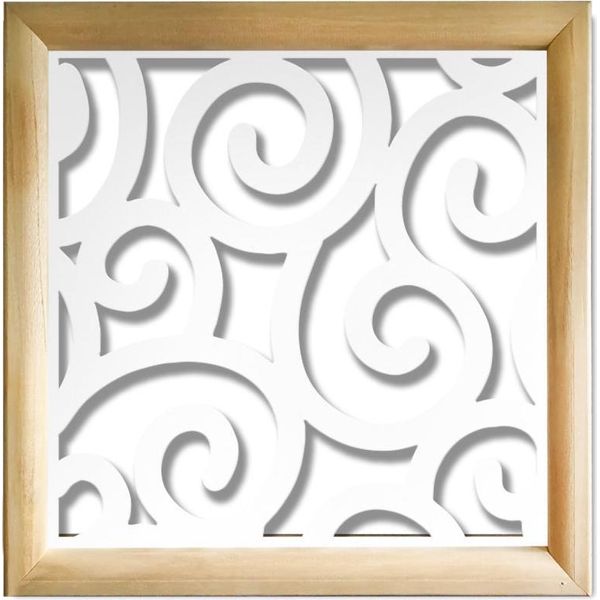 Ghirigori - Moduli Decorativi In Legno E Pvc 73X73 Cm Bianco-image