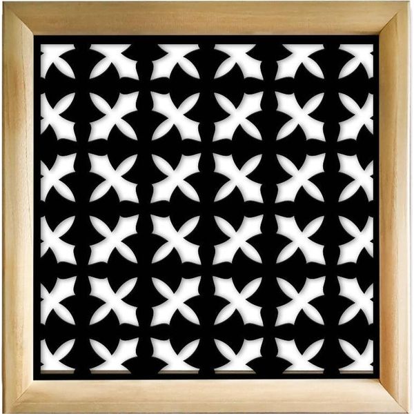 Crusades - Moduli Decorativi In Legno E Pvc 48X48 Cm Nero-image