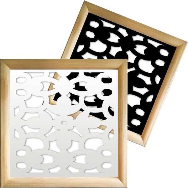 Anchorage - Moduli Decorativi In Legno E Pvc 98X98 Cm Nero-image