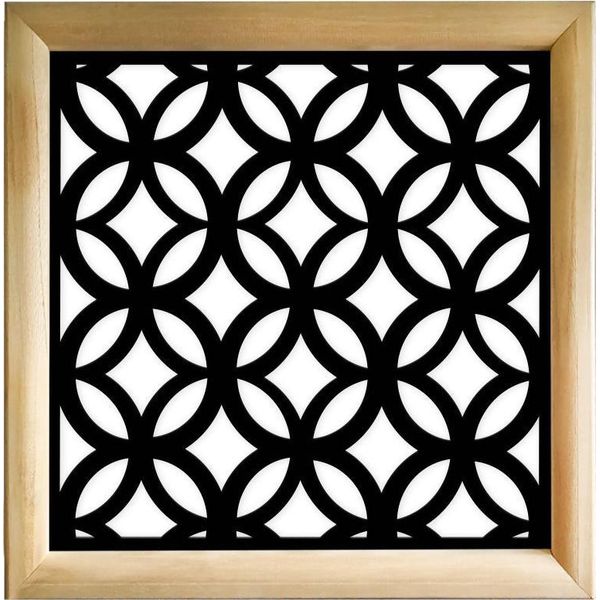 Eclectic - Moduli Decorativi In Legno E Pvc 98X98 Cm Nero-image