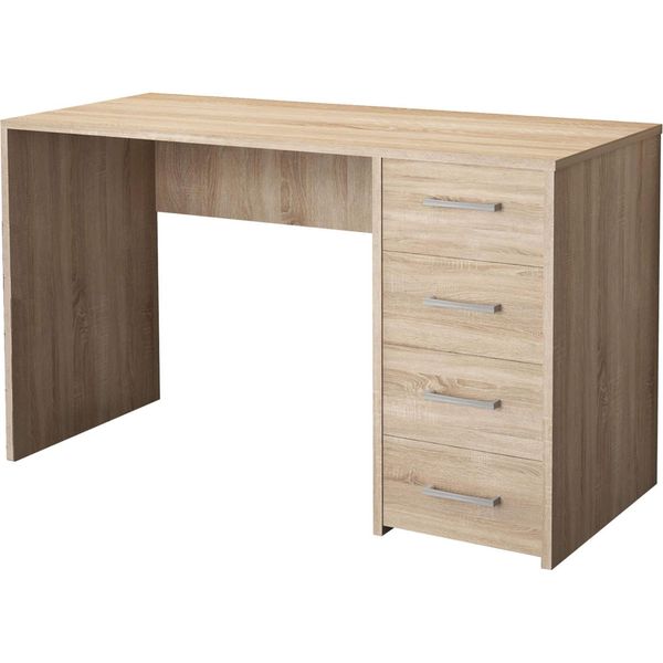 Milanihome.It - Scrivania Di Design Per Studio Con Cassetti 120X50X70 Hdi Coloremarrone-image