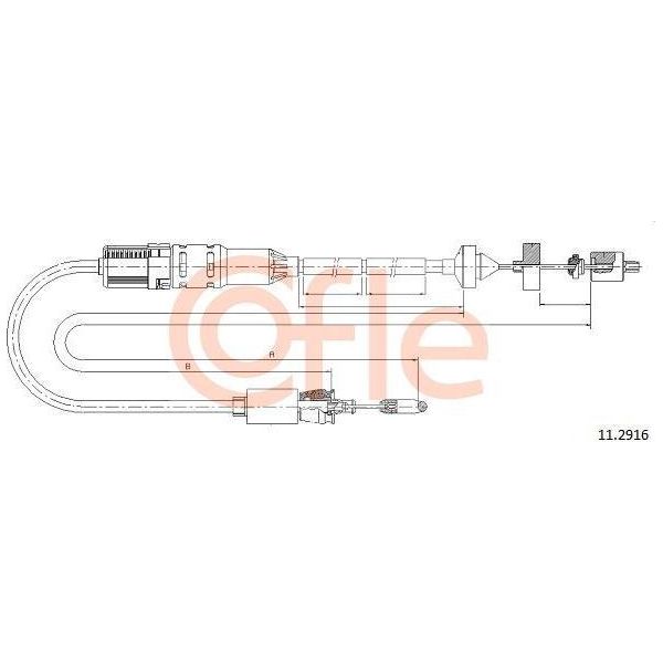 Cofle 11.2916 Cavo, Comando Frizione Oe 6025312553 Compatibile Con Espace-image