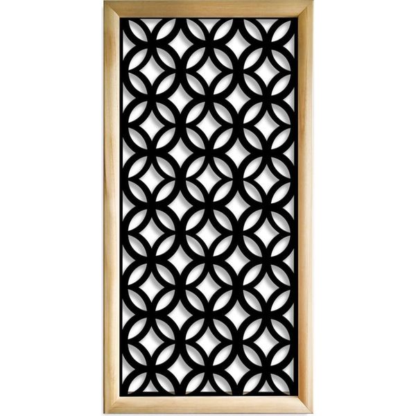Eclectic - Moduli Decorativi In Legno E Pvc 47X94 Cm Nero-image
