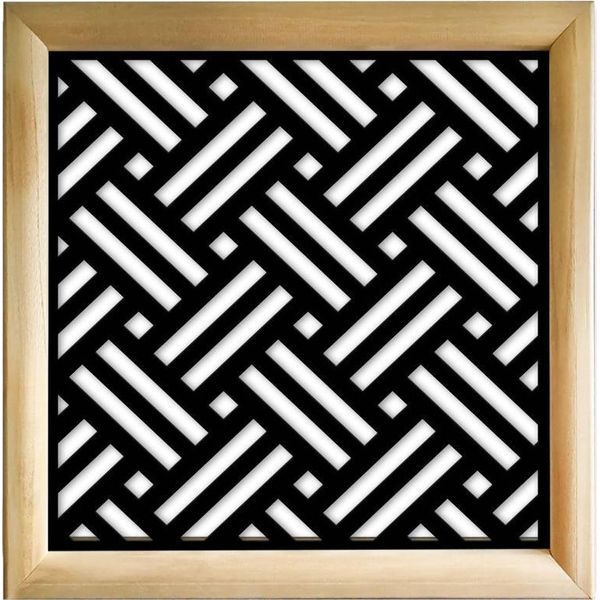 Filotto - Moduli Decorativi In Legno E Pvc 48X48 Cm Nero-image