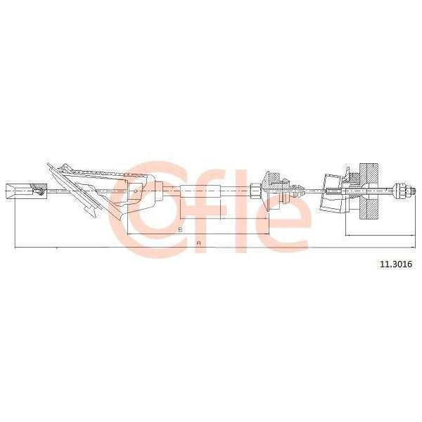 Cofle 11.3016 Cavo, Comando Frizione Oe 2150L8 Compatibile Con 306, 106, Saxo-image