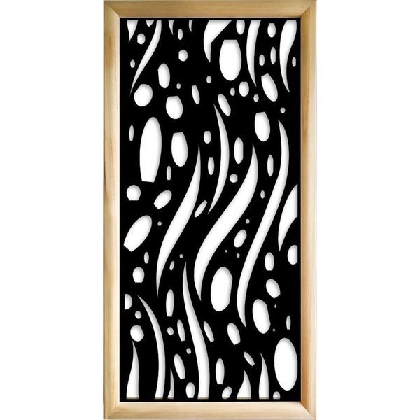 Mistral - Moduli Decorativi In Legno E Pvc 73X148 Cm Nero-image