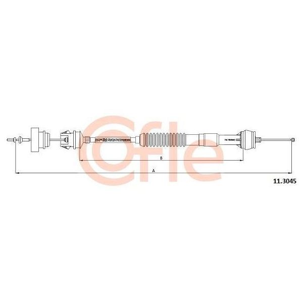 Cofle 11.3045 Cavo, Comando Frizione Oe 2150Y8 Compatibile Con 306-image