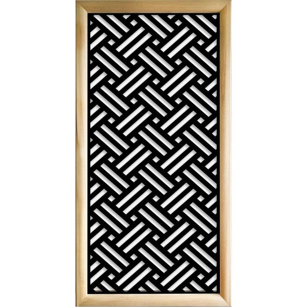 Filotto - Moduli Decorativi In Legno E Pvc 47X94 Cm Nero-image