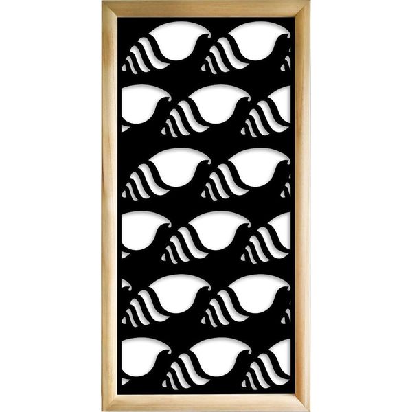Hermitcrab - Moduli Decorativi In Legno E Pvc 73X148 Cm Nero-image