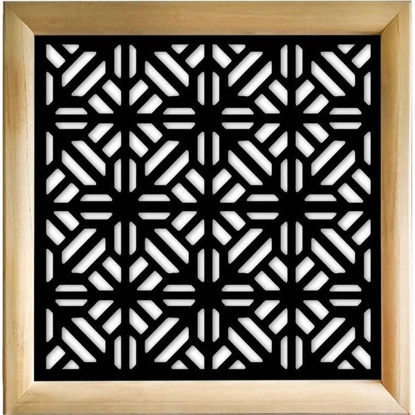 Stoccolma - Moduli Decorativi In Legno E Pvc 73X73 Cm Nero-image