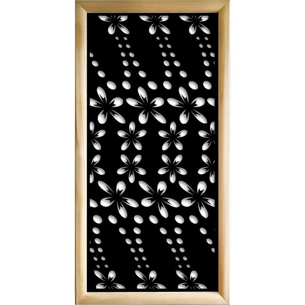 Spring - Moduli Decorativi In Legno E Pvc 73X148 Cm Nero-image