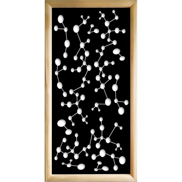 Nanotech - Moduli Decorativi In Legno E Pvc 73X148 Cm Nero-image