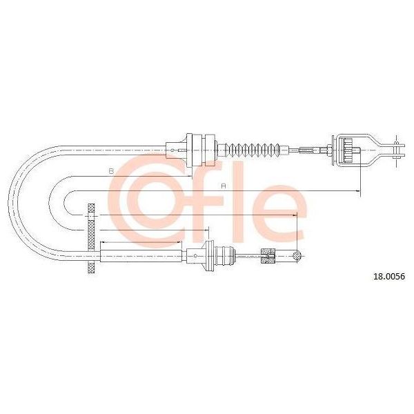 Cofle 18.0056 Cavo, Comando Frizione Oe 307702F015 Compatibile Con Primera-image