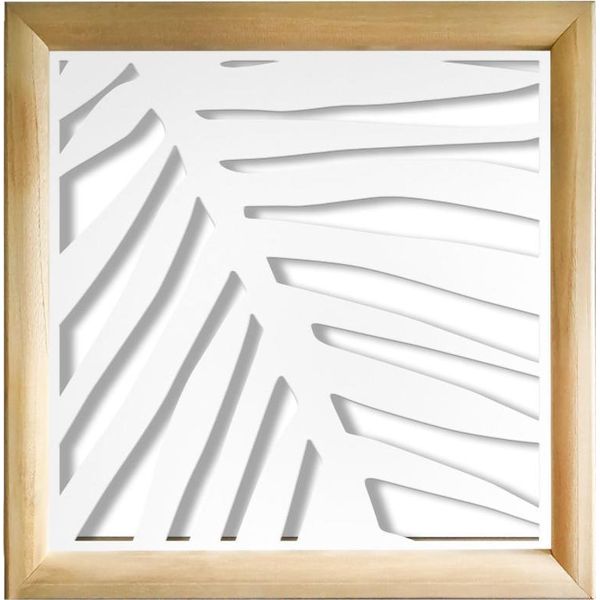 Palma - Moduli Decorativi In Legno E Pvc 48X48 Cm Bianco-image