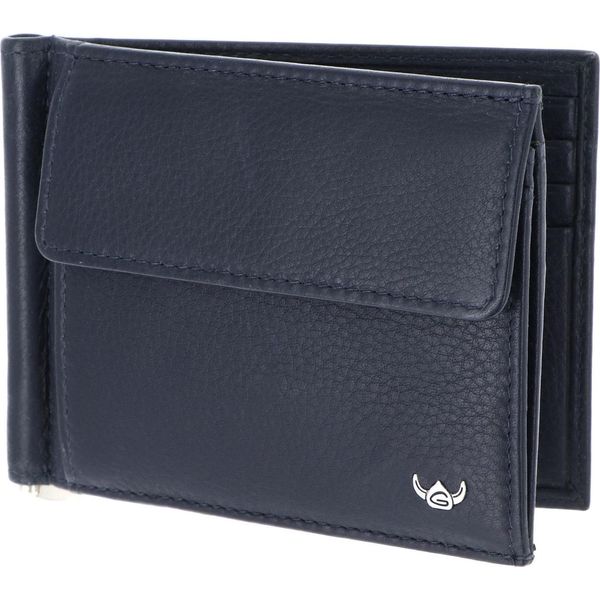 Golden Head Pelle Portafoglio Fermasoldi Capri Rfid Protect Clip-Scheintasche 1921 Blau Blu Scuro-image