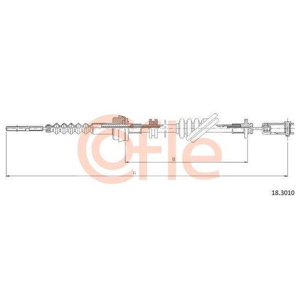 Cofle 18.3010 Cavo, Comando Frizione Oe 0K30A41150C Compatibile Con Rio-image