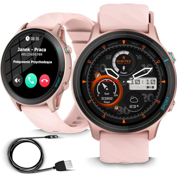 Wenom 2025 Smartwatch Con Funzione Di Chiamata, Cardiofrequenzimetro, IP68 Menu Pl-image