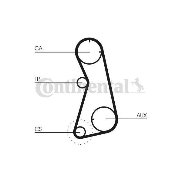 Continental Ctam CT872K2 Kit Cinghia Dentata Oe 048198119 Compatibile Con Passat 35I, Golf Iii, Toledo, Ibiza, Cordoba-image