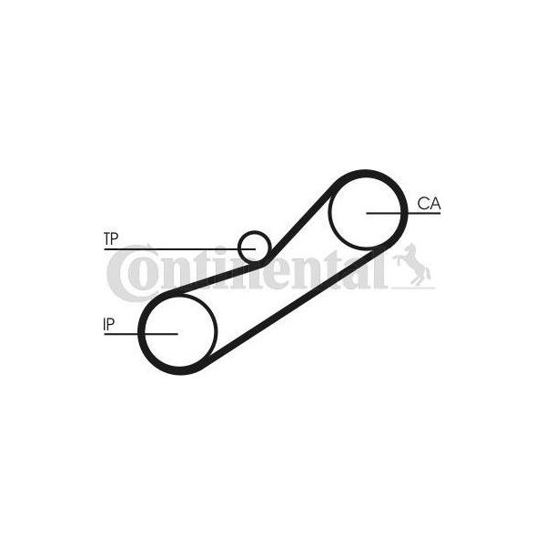 Continental Ctam CT950 Cinghia Dentata Oe GTB2004 Compatibile Con Civic, Accord-image