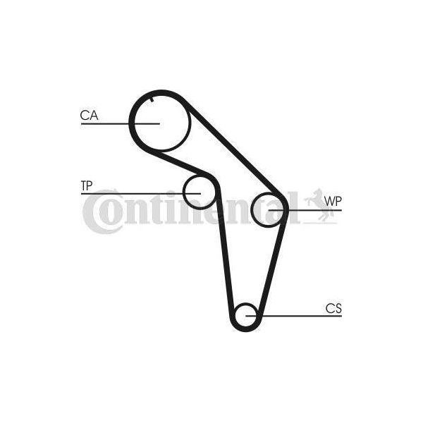 Continental Ctam CT926 Cinghia Dentata Oe 034109119A Compatibile Con A6 4A-image