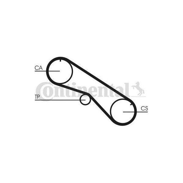 Continental Ctam CT818 Cinghia Dentata Oe 13568YZZ12 Compatibile Con Land Cruiser-image