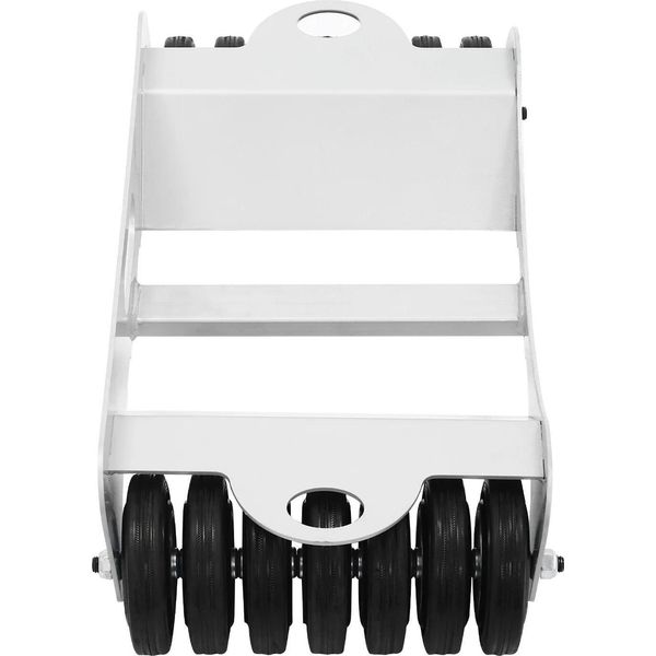 Carrello Per Veicoli - Carrello Per Pneumatici/Ausilio Per La Manovra Di Automobili - Capacità Di Carico 2041 Kg - Acciaio Per Carichi Pesanti - 14 Rotelle - Garage/Officina - Argento-image