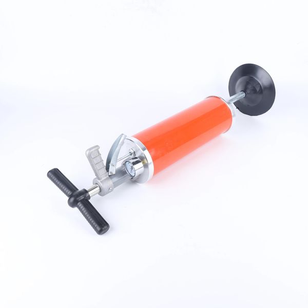 Pulitore Per Tubi E Scarichi Ad Aria Compressa - Apparecchio Manuale - Per Scarichi Da 10 Cm - Max. 0,7 Mpa - Tubo Flessibile 60 Cm - Cilindro 11,8×35 Cm - Wc/Lavandino/Vasca Da Bagno-image