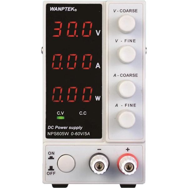 Alimentatore Da Laboratorio - Alimentatore Cc - 0–60 V, 0–5 A - Regolabile, Controllato - Display Led A 3 Cifre-image