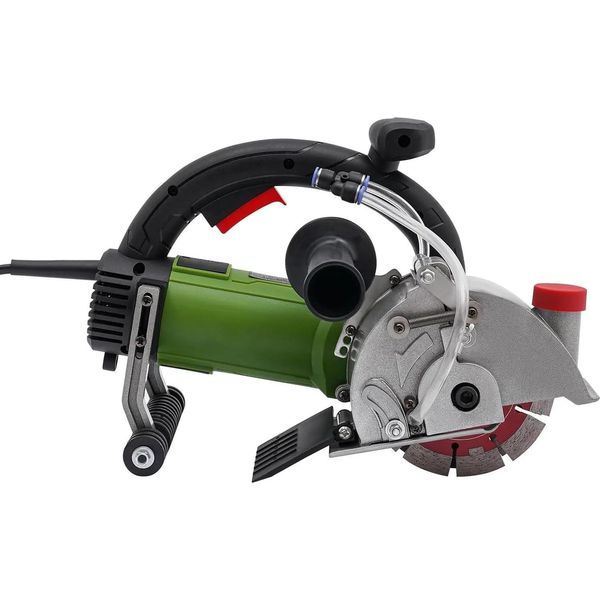 Fresatrice Per Scanalature A Muro - Fresatrice Per Scanalature - 1800 W - 7000 Giri/Min - Motore In Rame - Con Pompa Dell'acqua - Girevole-image