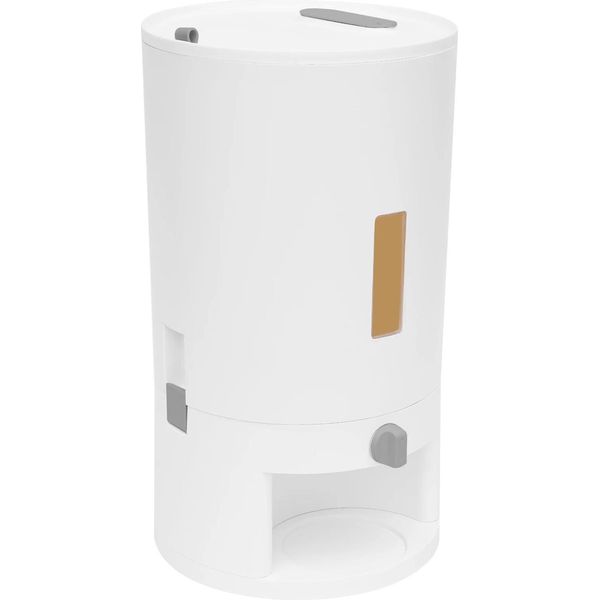Contenitore Per Riso E Cereali - Contenitore Per Alimenti - Capacità 20 L - Plastica Pp - A Prova Di Insetti - Manico In Silicone - Bianco-image