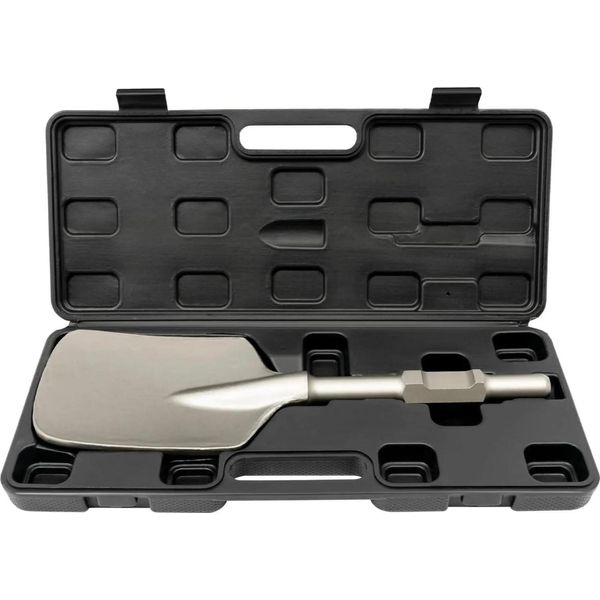 Punta Per Martello Demolitore - Attacco Esagonale - 135×440 Mm - Acciaio Al Cromo 40Cr - Per Modelli 65/95 - Asfalto/Argilla - Grigio Scuro-image